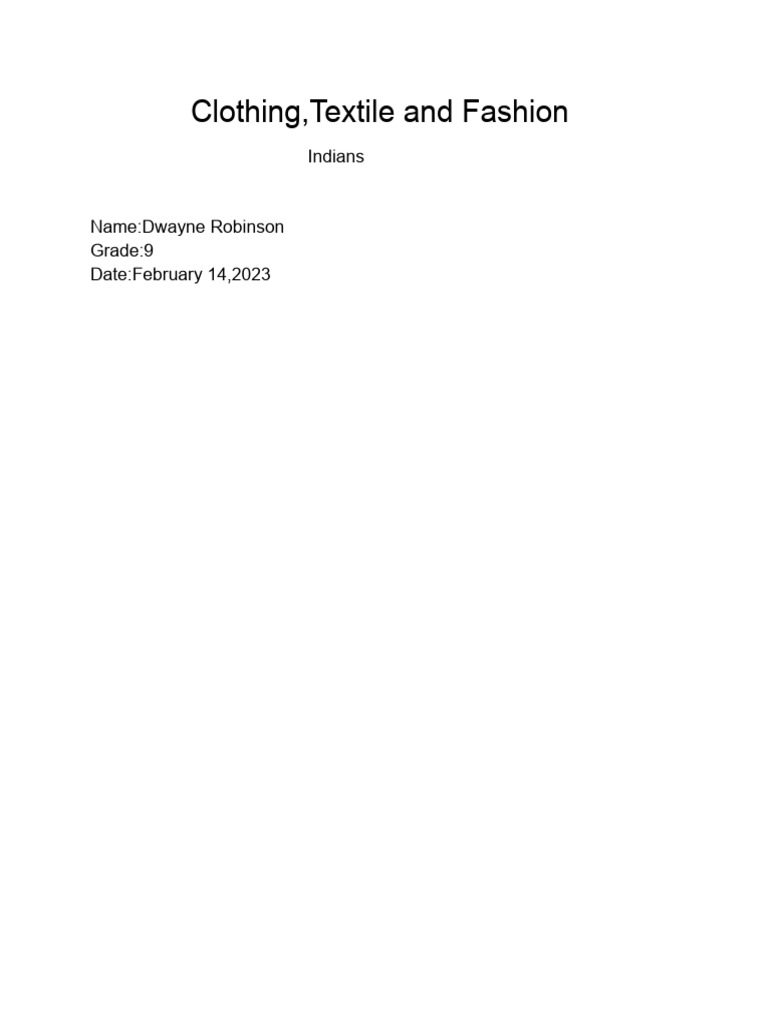 Clothing | PDF