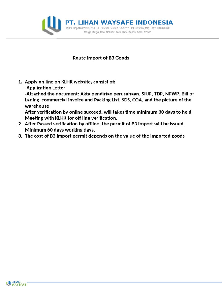 B3 Import Permit Guide | PDF | Finance & Money Management