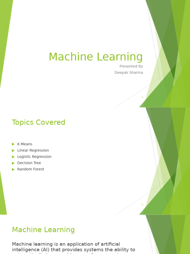 Machine learning pdf