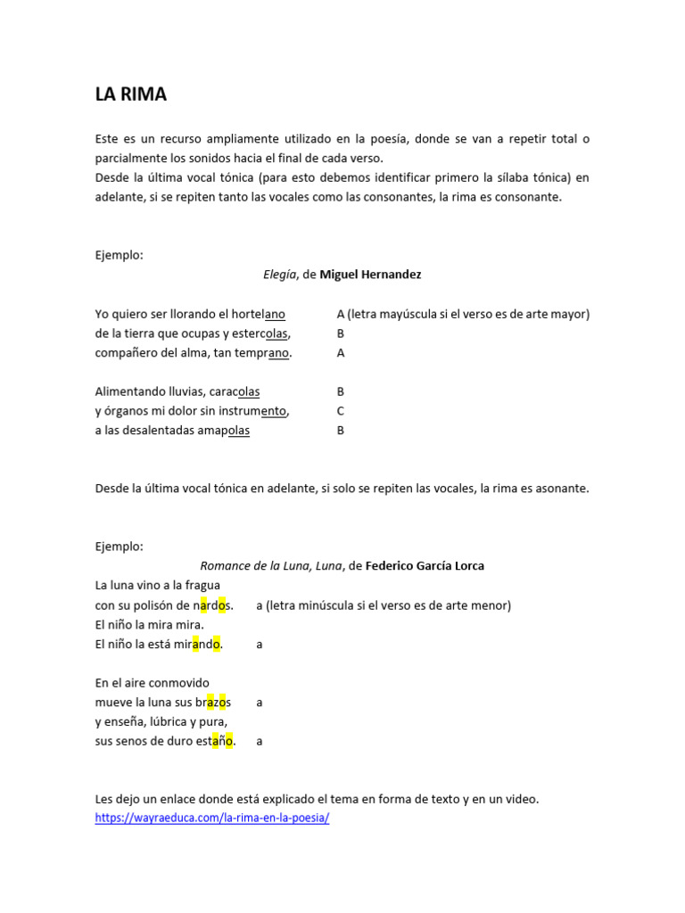 La Rima | PDF