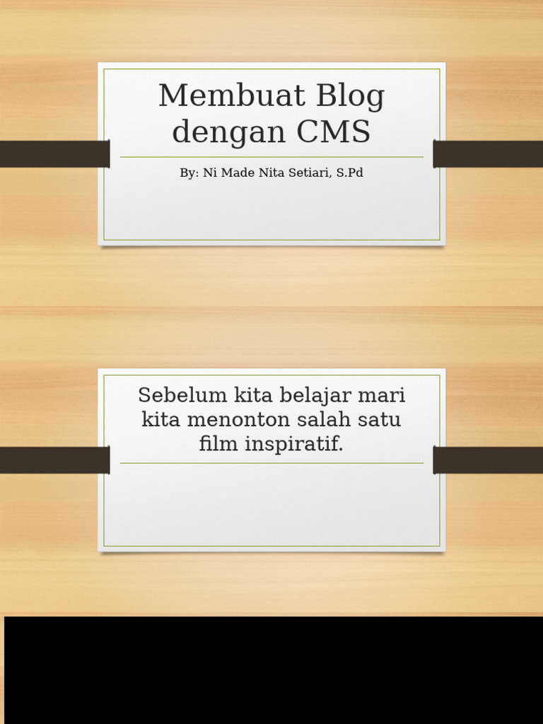 Membuat Blog Dengan CMS | PDF