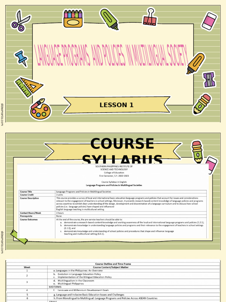 Language Policy-Lec 1 | PDF