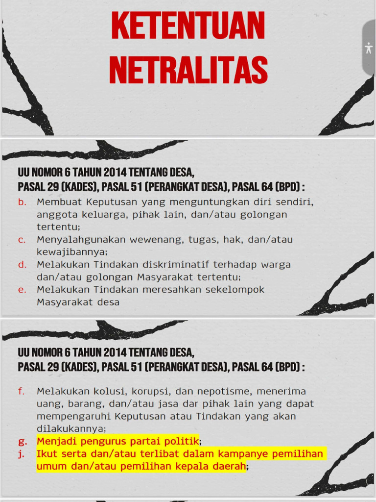 Ketentuan Netralitas Apdes Dan BPD | PDF