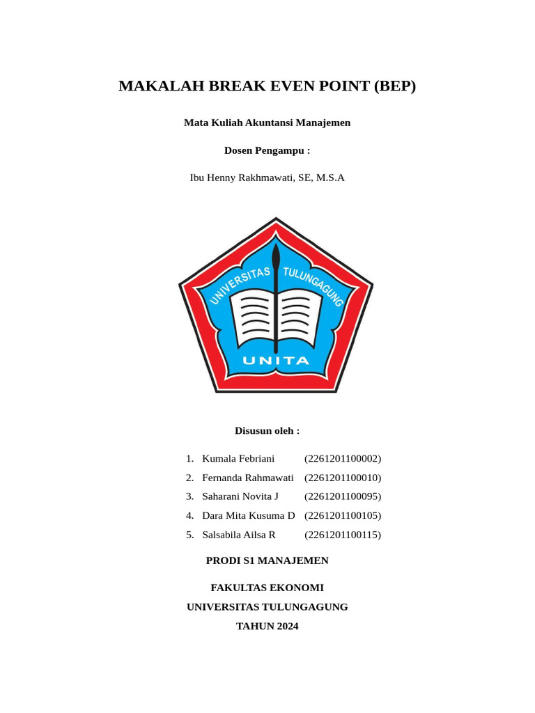 Kelompok4 BEP | PDF | Pengelolaan Keuangan & Uang