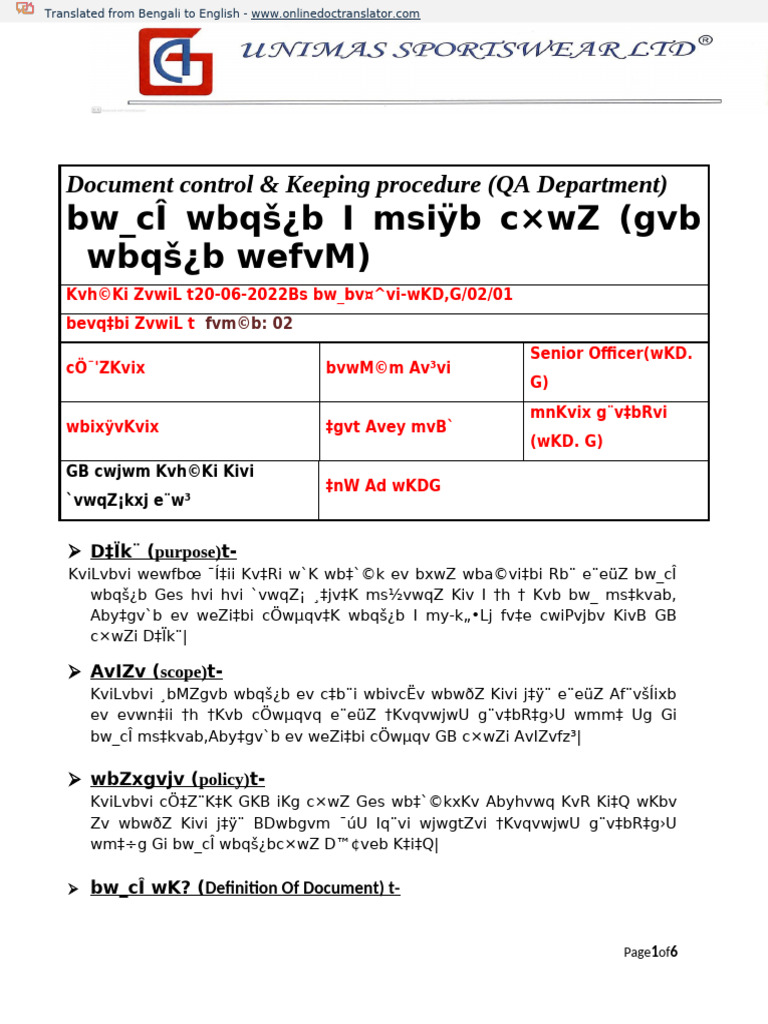 2.document Control & Keeping Procedure (1) .BN - en | PDF