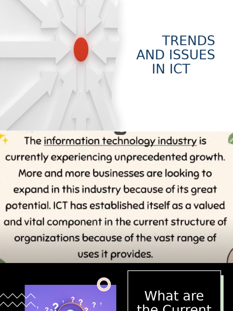 Trends And Issues In Ict