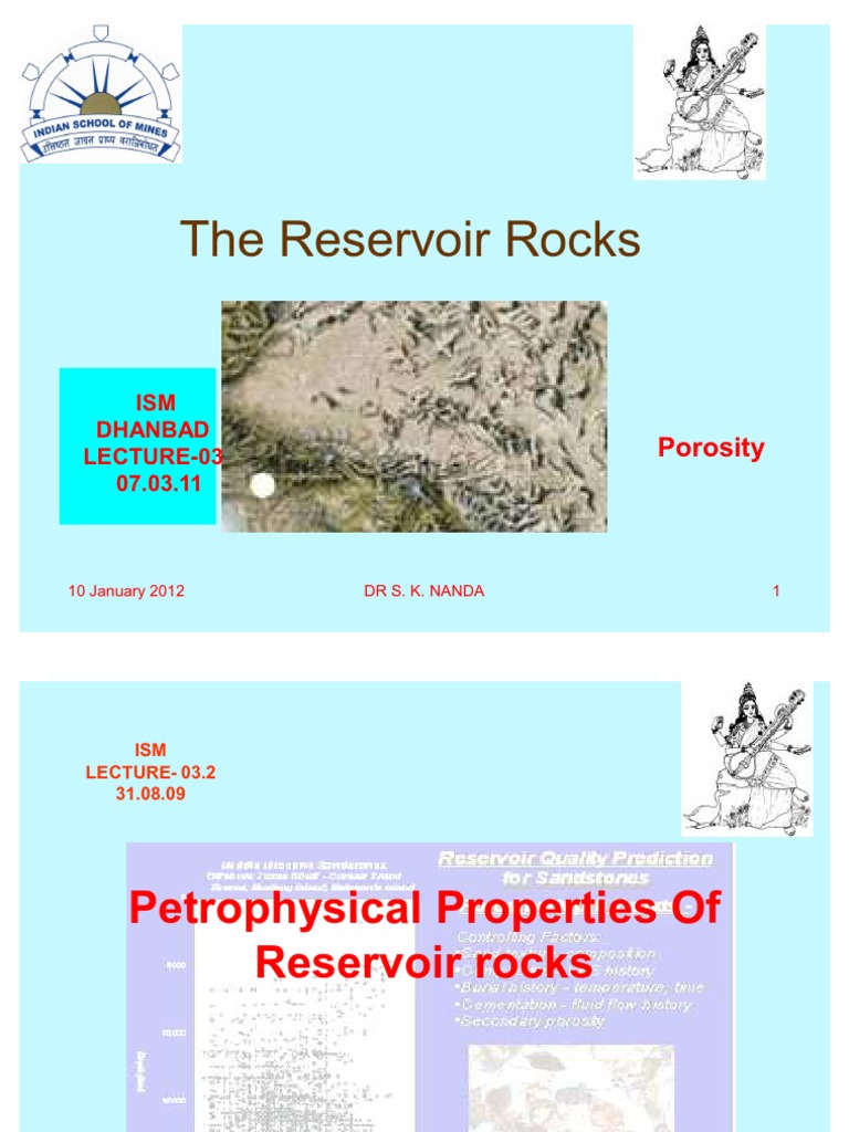 Reservoir Rocks Porosity Liquids