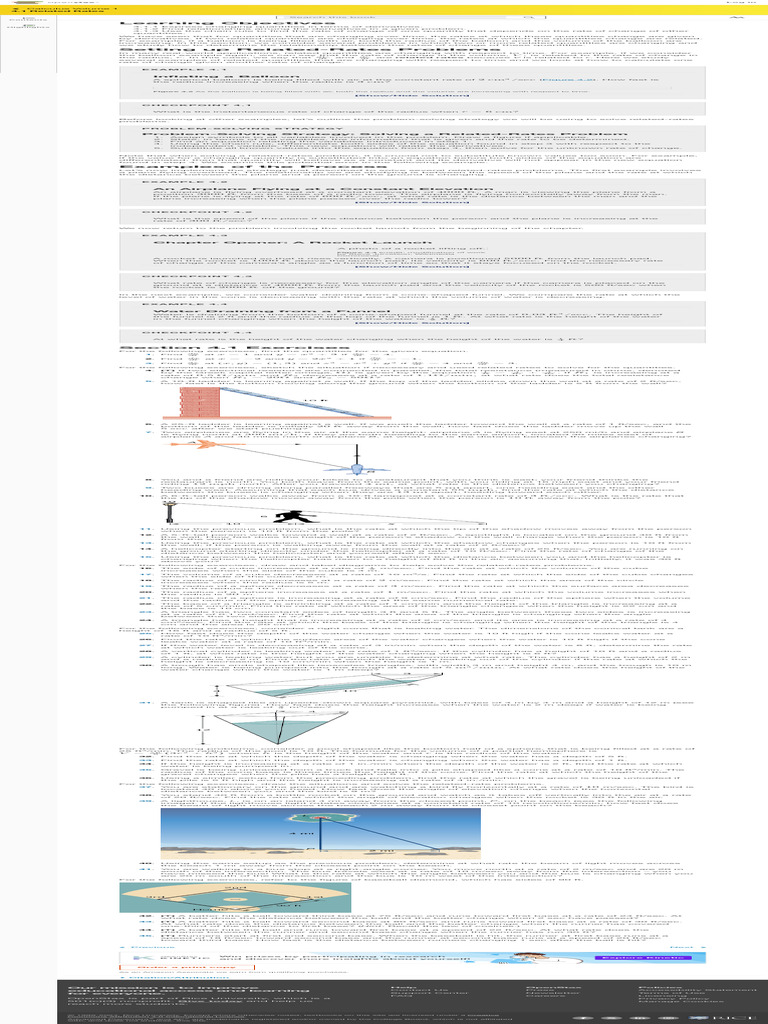 4.1 Related Rates - Calculus Volume 1 OpenStax | PDF