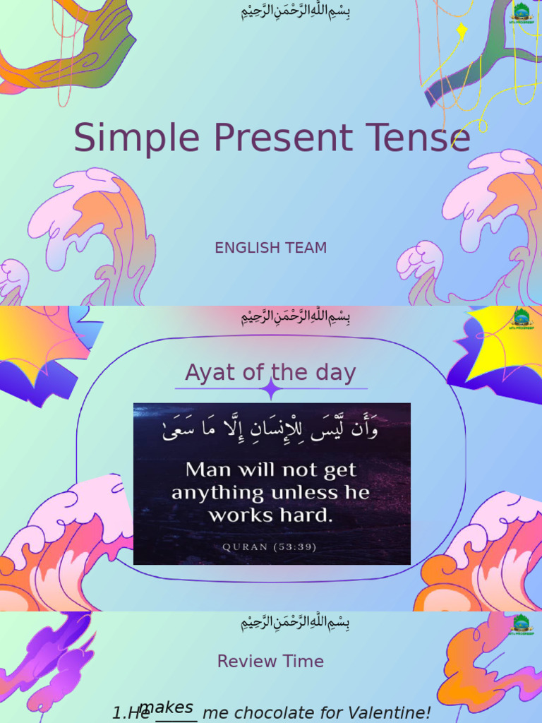 Understanding Simple Present Tense | PDF | Language Arts & Discipline ...