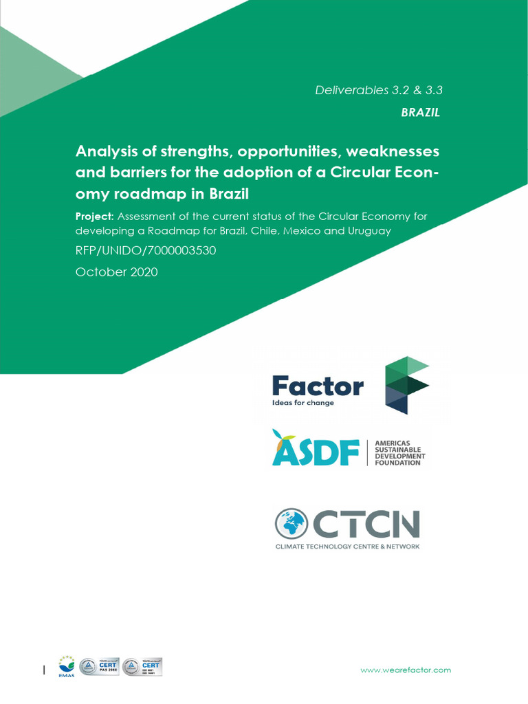 d3.2&3.3 Brazil Swot Analysis Ce Final Eng CTCN | PDF