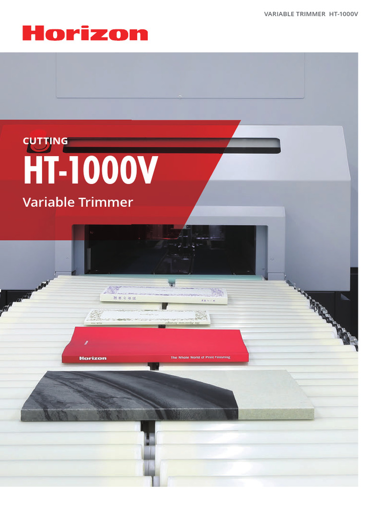 Horaizon HT-1000V Book Trimmer | PDF
