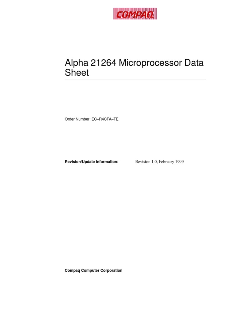 Alpha | PDF | 64 Bit Computing | Cpu Cache