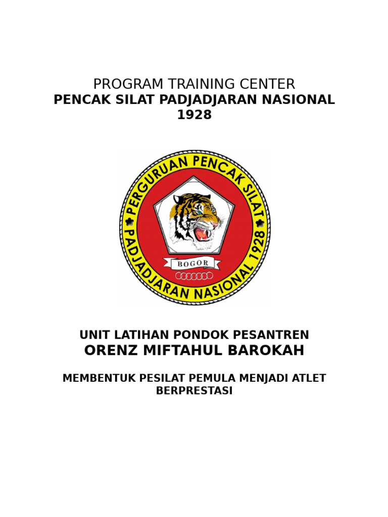 Program training center pdf