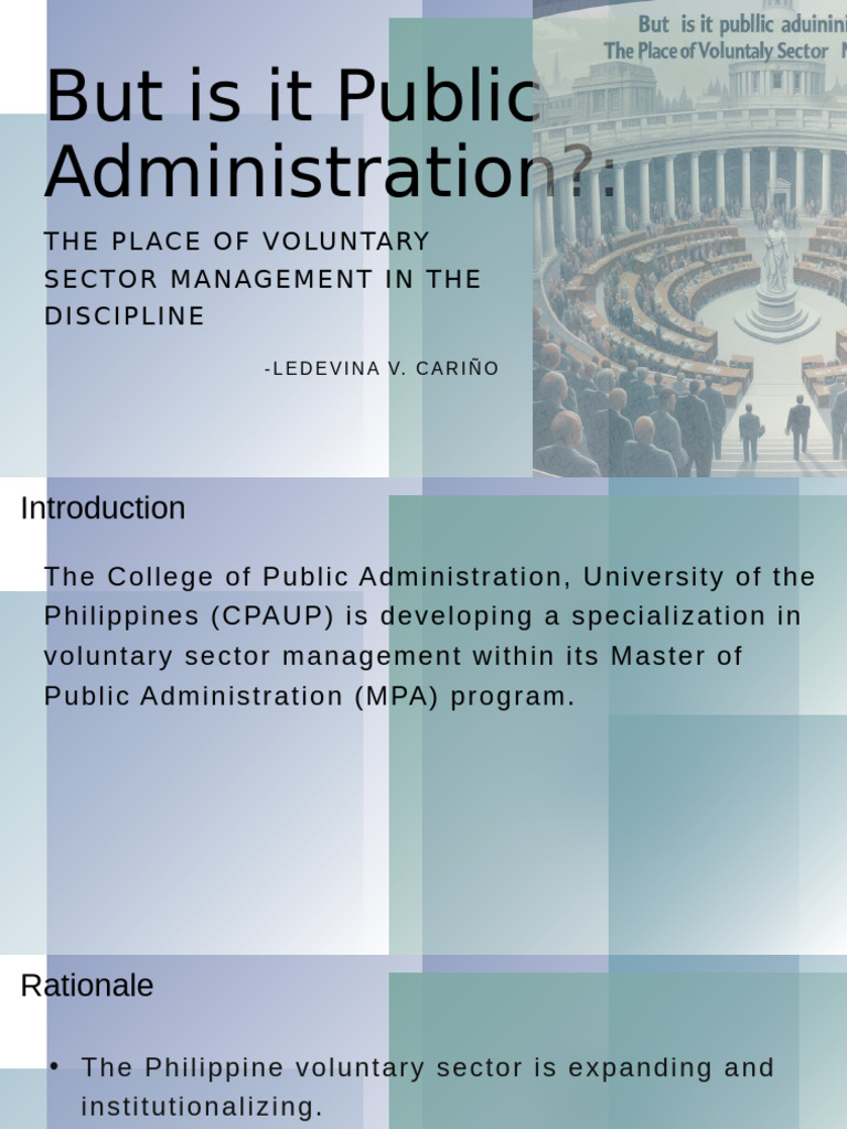 But Is It Public Administration | PDF