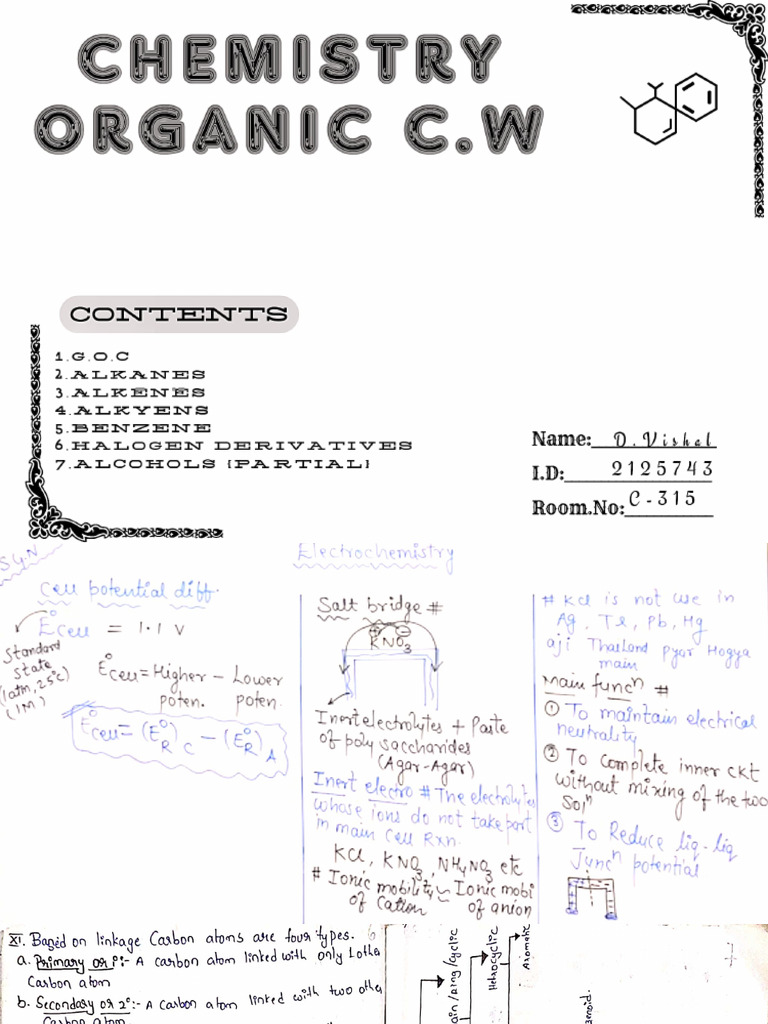 ORGANIC CHEMISTRY 101 PDF visual data 2