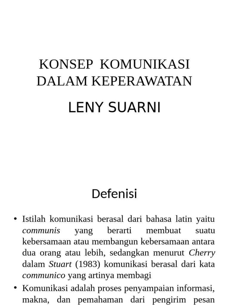 Pert 1 Konsep Dasar Komunikasi Pdf