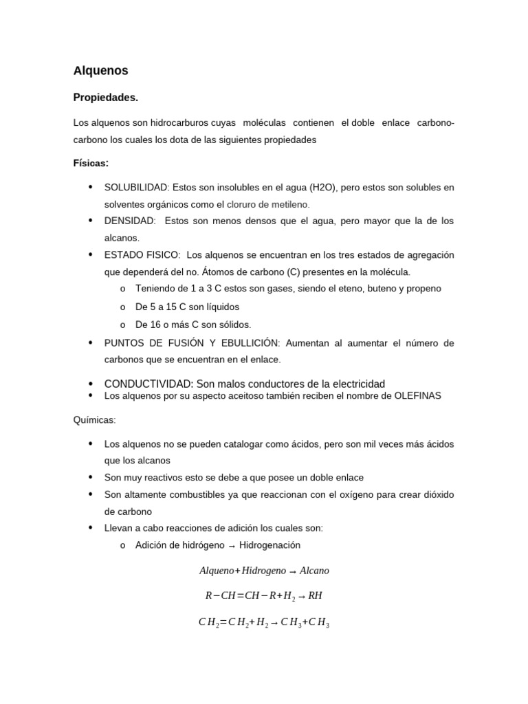 Alquenos | PDF