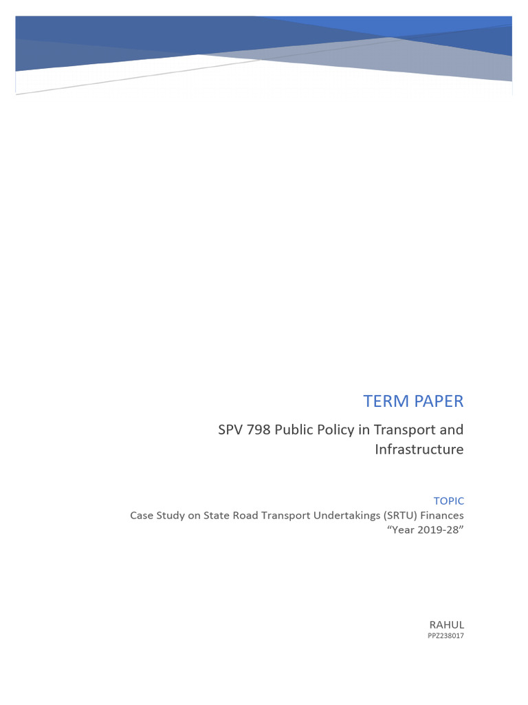 SRTU Financial Projections 2019-28 | PDF | Electric Vehicle | Public ...