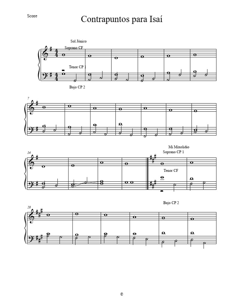 Contrapuntos Isaí | PDF