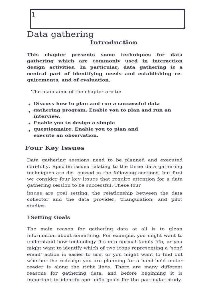 Chapter1 Data Gathering | PDF