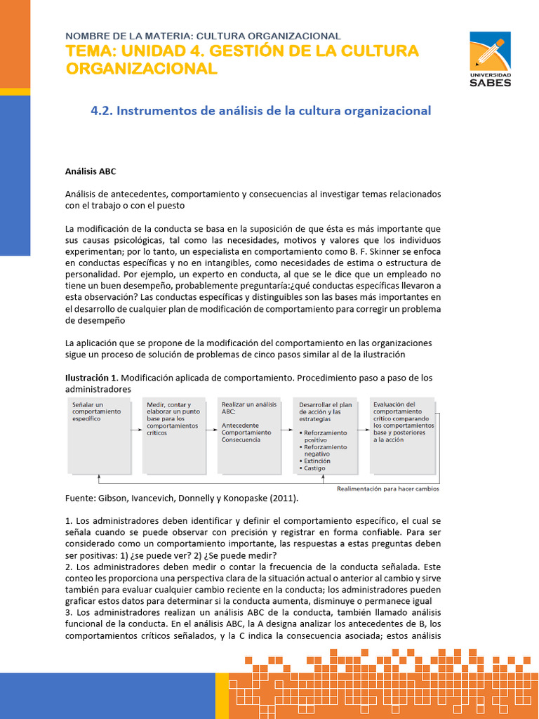 4.2. Instrumento de Análisis de La Cultura Organizacional | PDF