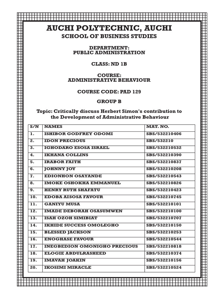 Administrative | PDF