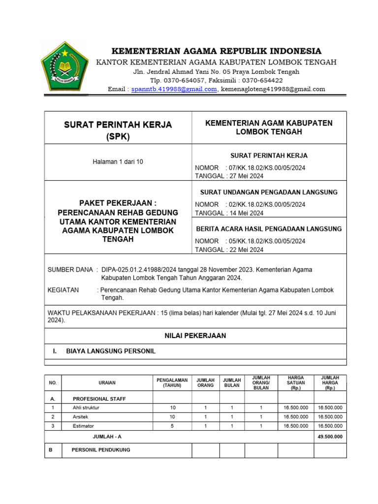 Contoh Spk Pdf
