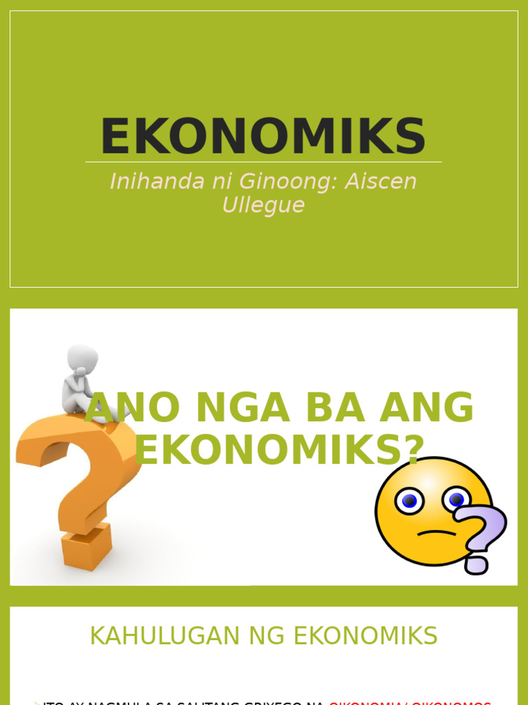 Ekonomiks 9 Lesson 1 Pdf