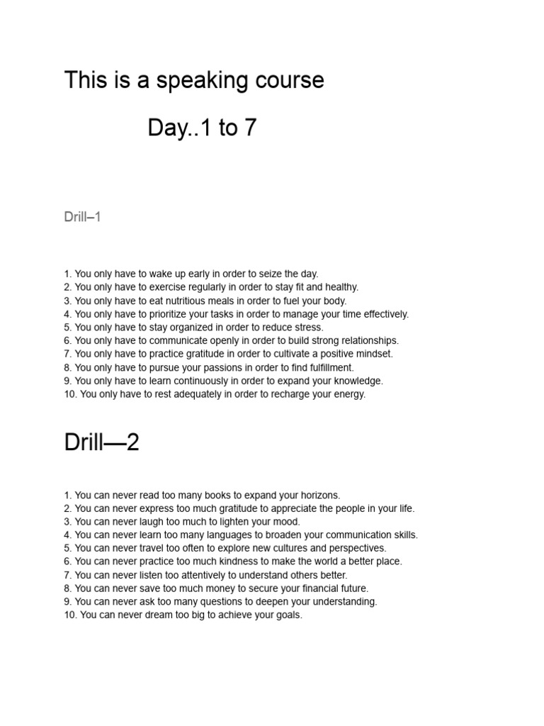 This Is A Speaking Course 1 | PDF | Cost Of Living | Self-Improvement