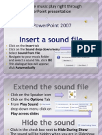 How To Make Music Play Right Through A PowerPoint 2007 Slideshow