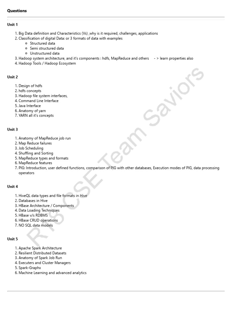 BDAP Long Answers | PDF