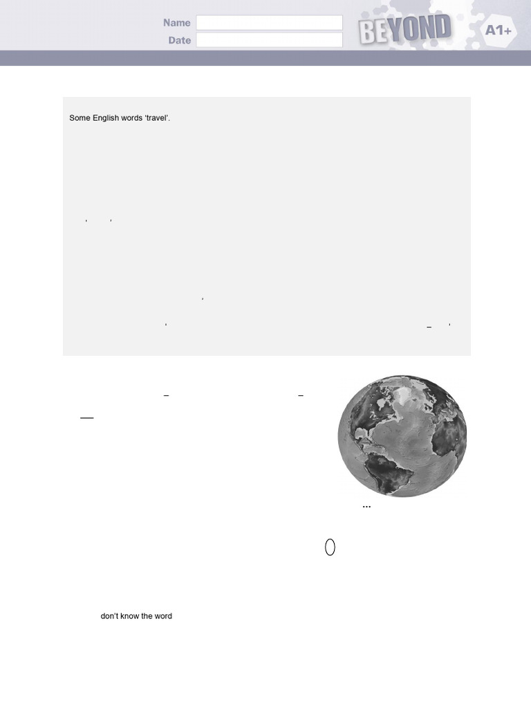 Bey A1plus Unit1Test ReadingPaperhjjkl | PDF