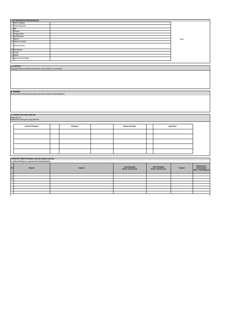 Draft CV perusahaan | PDF