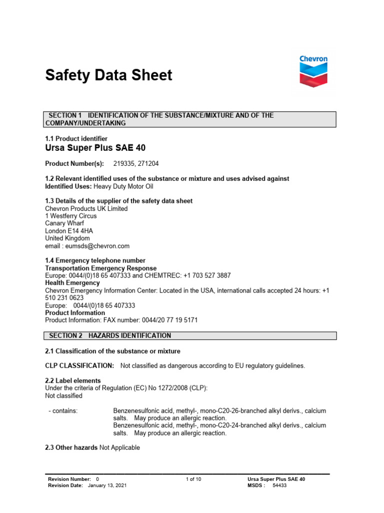 Chevron Lube | PDF