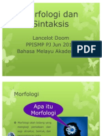 Morfologi Dan Sintaksis