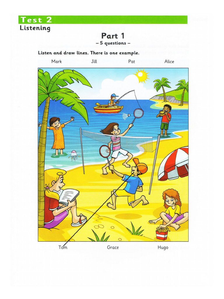 Starters 1 Test 2 Listening | PDF