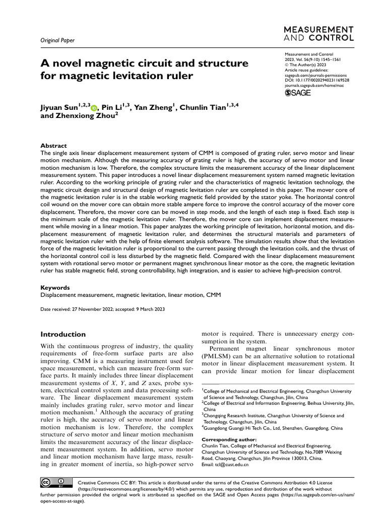 A Novel Magnetic Circuit and Structure For Magneti | PDF
