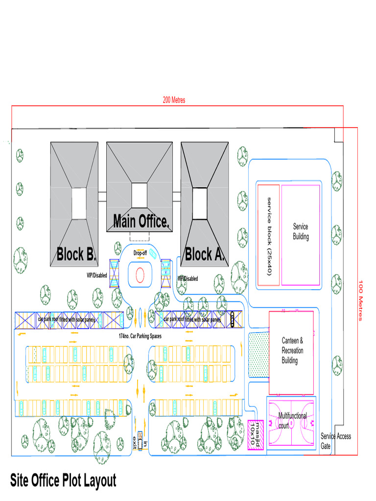 Site Layout Offices B 25062024 | PDF