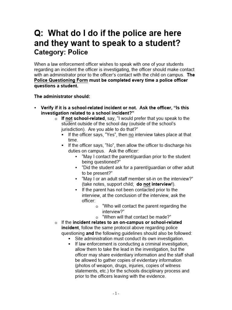 Police Guidelines Pdf