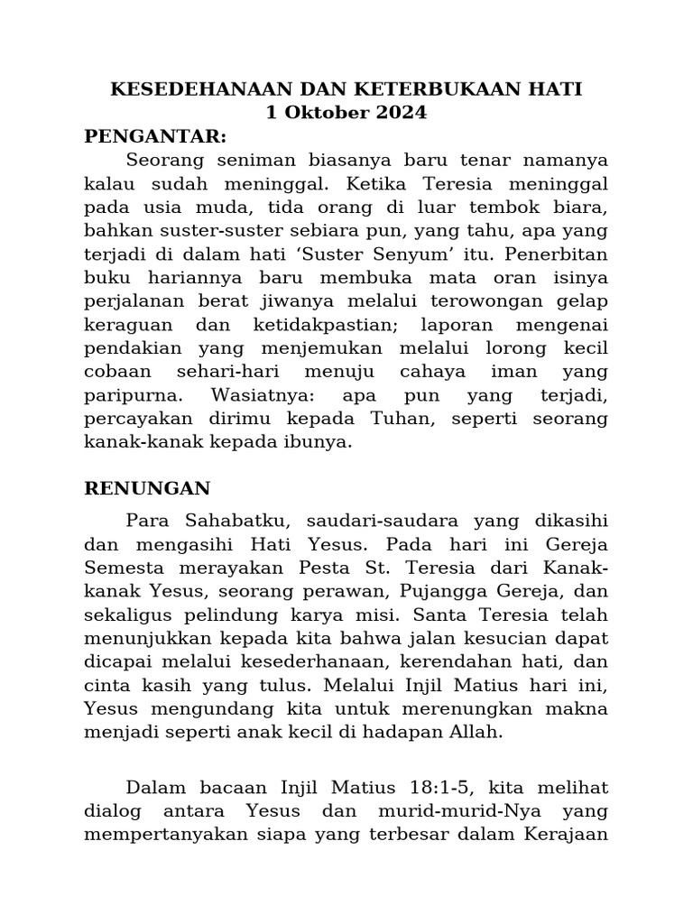 Kerendahan Hati Pdf