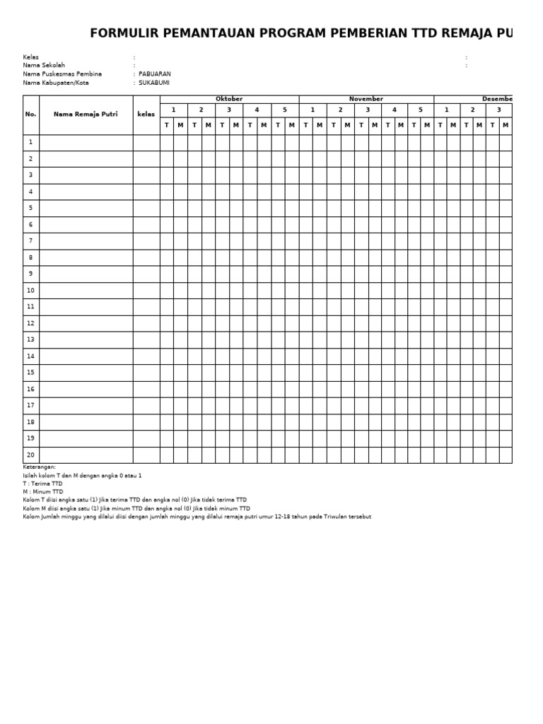 Format Laporan TTD Rematri 2022 - 051406 | PDF