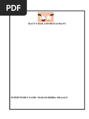 Bar & Restaurant Business Plan