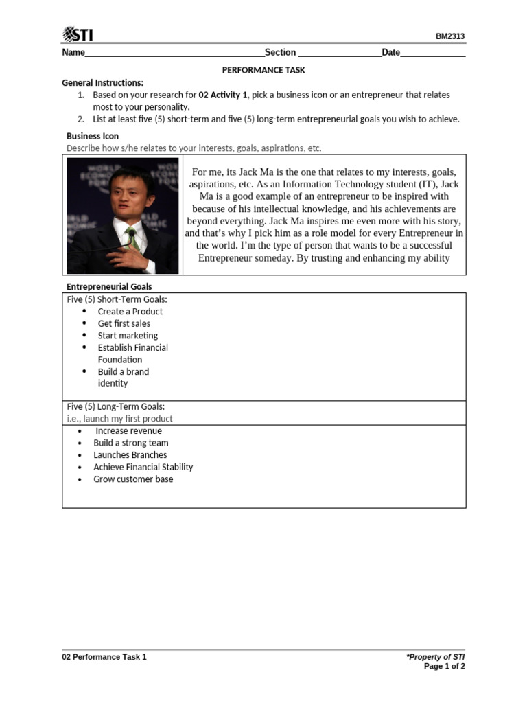 02_Performance_Task_1 | PDF