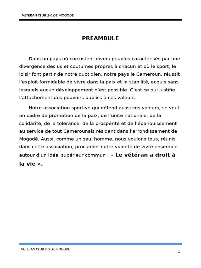 STATUTS | PDF