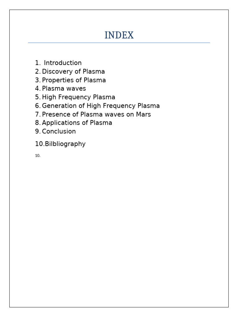 PHYSICS PROJECT 2024 HIGH FREQUENCY PLASMA | PDF