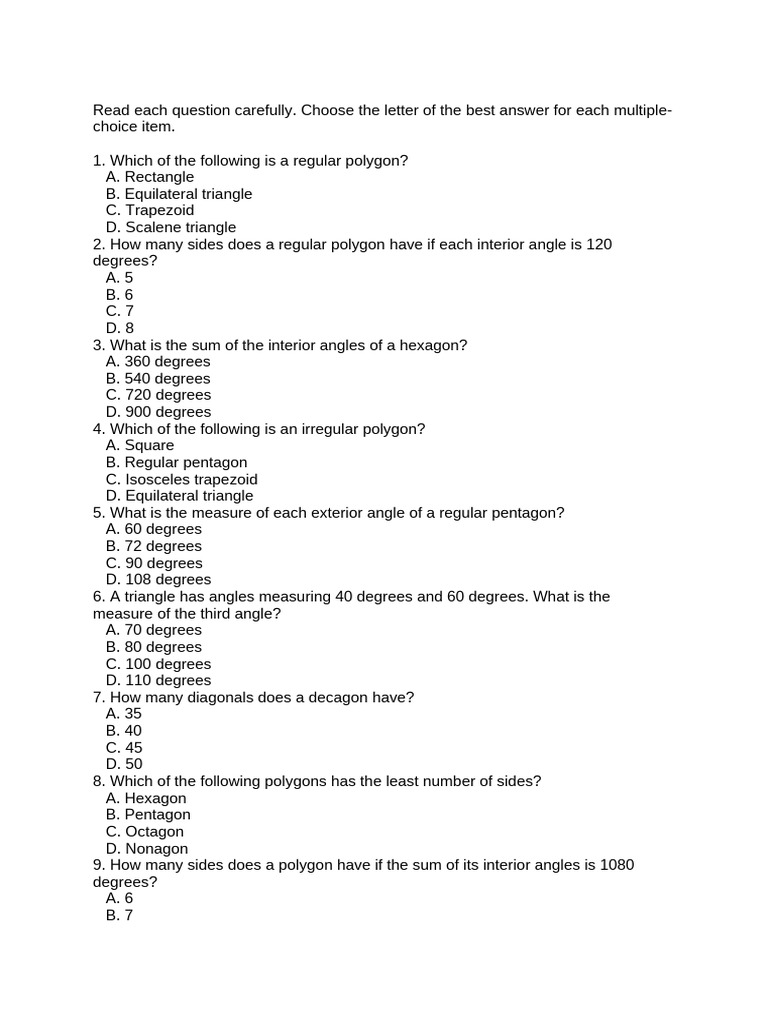 Summative Test Mathematics 7 Pdf