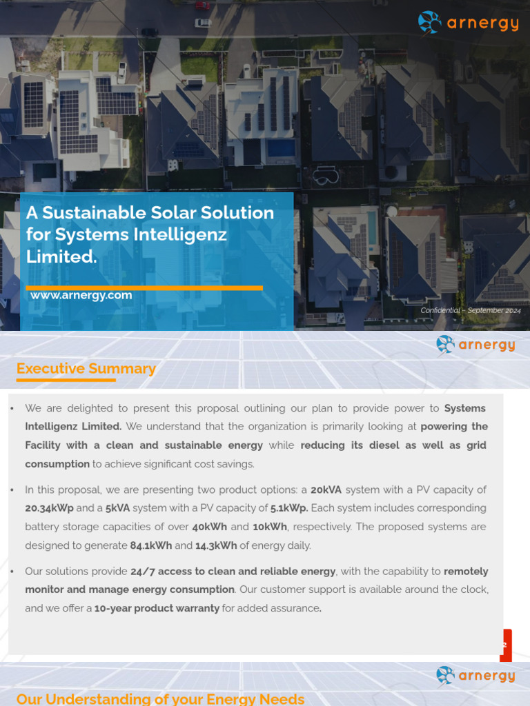 Solar Power Solutions for Systems Intelligenz | PDF | Photovoltaic ...