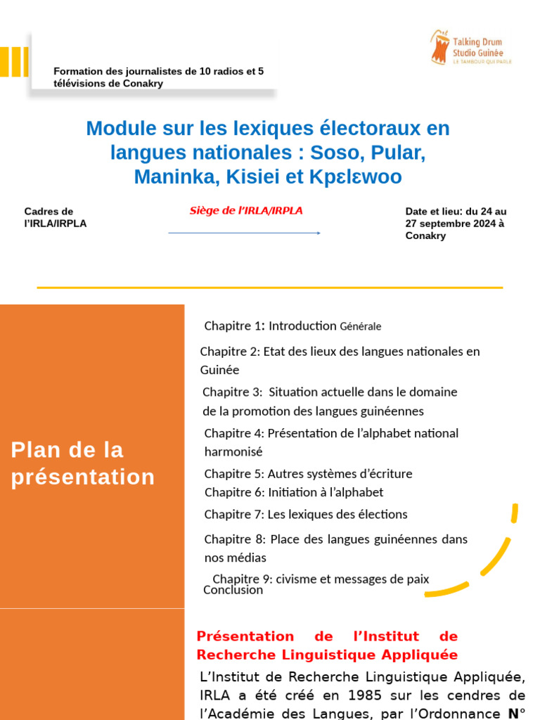 Module formation lexiques lectoraux irla projet kumala pdf