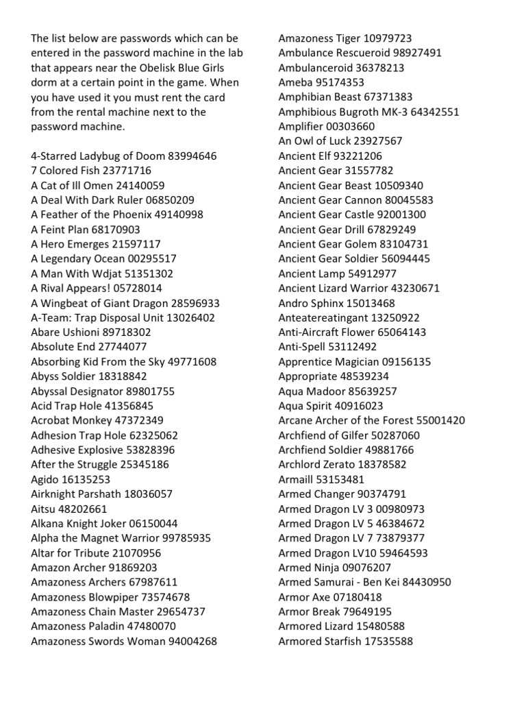 yugioh gx tag force card codes Yu-Gi-Oh! 2 Yu-Gi-Oh! GX Tag Force Cheats