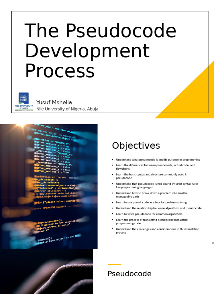 Pseudocode Development Process | PDF